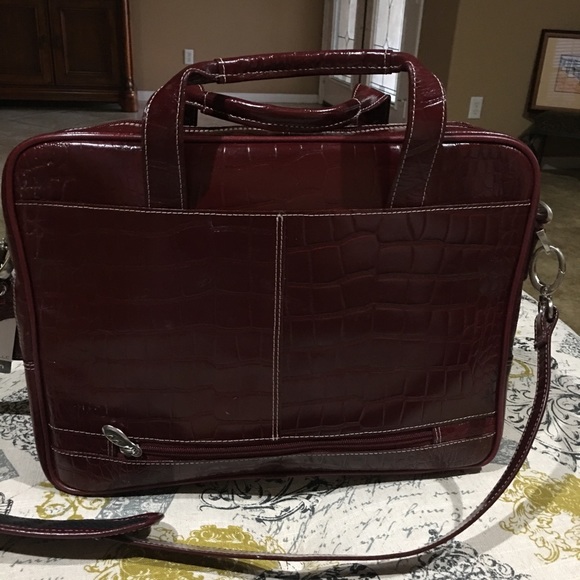 Medium Leather Ladies Laptop Briefcase - Picture 4 of 6